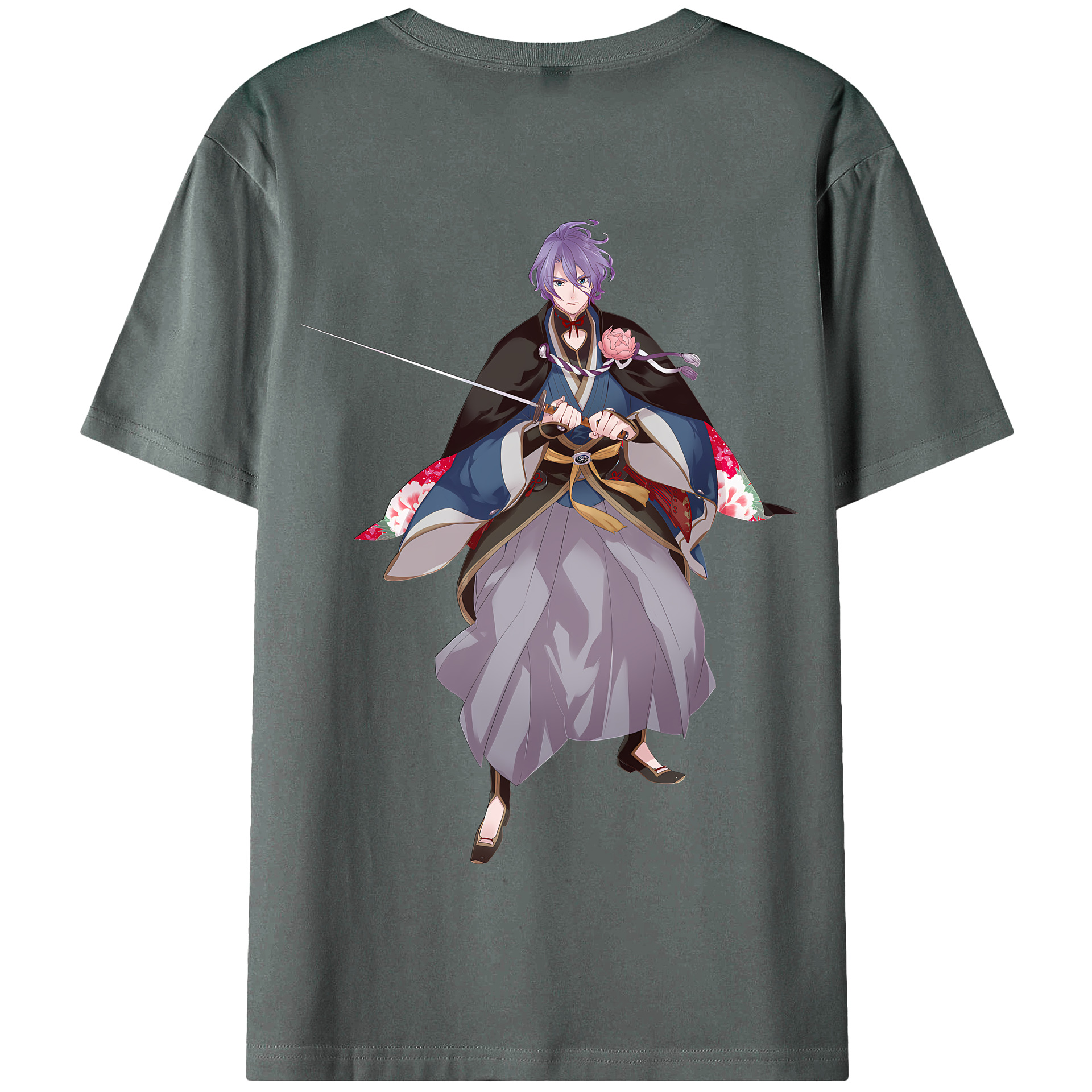 （画像用） 刀剣乱舞 Touken Ranbu 綿100％半袖Tシャツ（背面プリント）